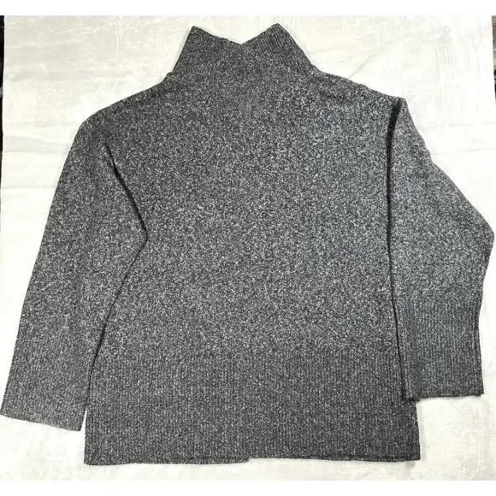 Haven Well Within Heather Gray Mock Neck Sweater Organic Sz Medium, NWT